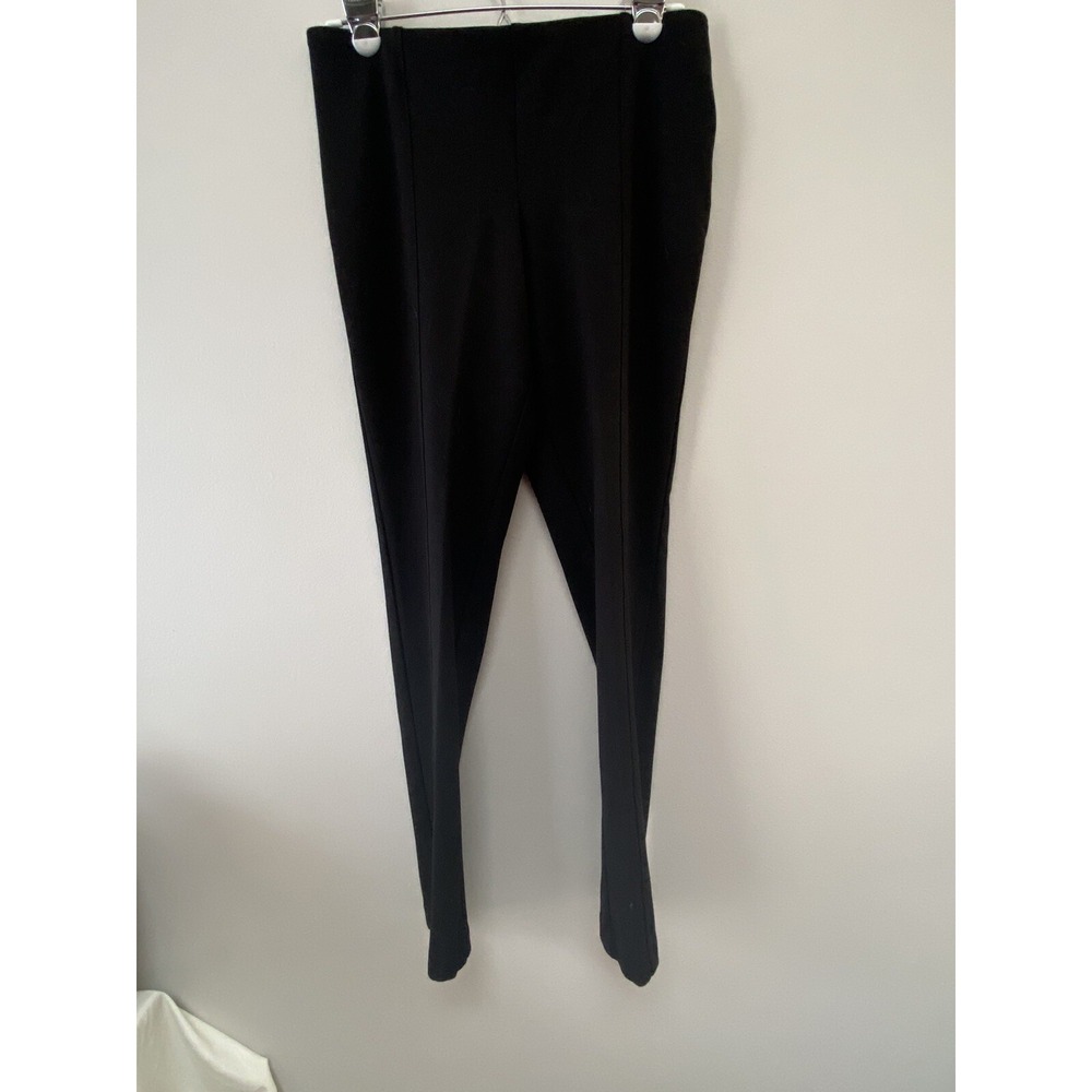 The Nines by HATCH Womens Black Ponte Ankle Pants Hidden Side Zip MaternitySmall